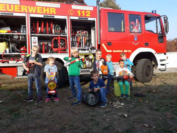 Kindergeburtstag bei der Feuerwehr!